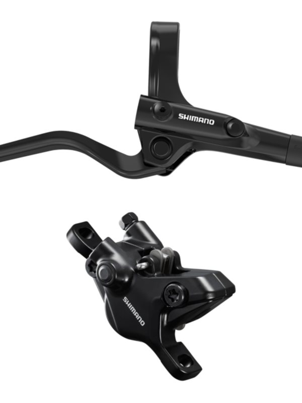 Shimano DISC BRAKE ASSEMBLED SET/J-kit, BL-UR405(R), BR-MT410(R), BLACK, W/O ADAPTER, RESIN PAD (W/O FIN), 1700MM HOSE (SM-BH59-SS BLACK), W/CONNECTER INSERT