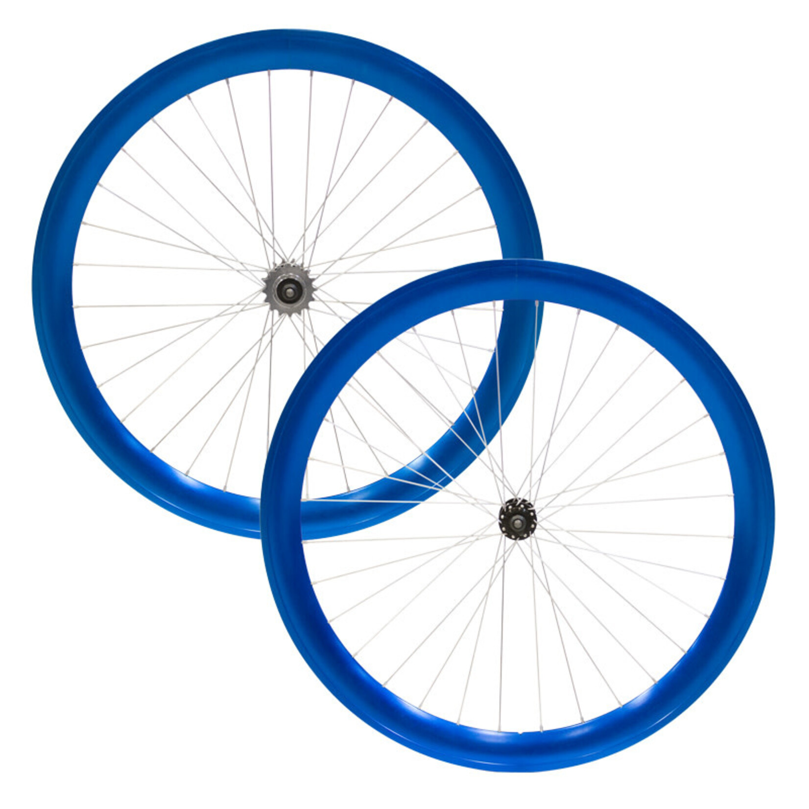 PAIRE DE ROUES DAMCO TRACK ANOD.BLEU