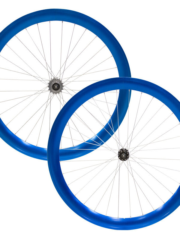 PAIRE DE ROUES DAMCO TRACK ANOD.BLEU