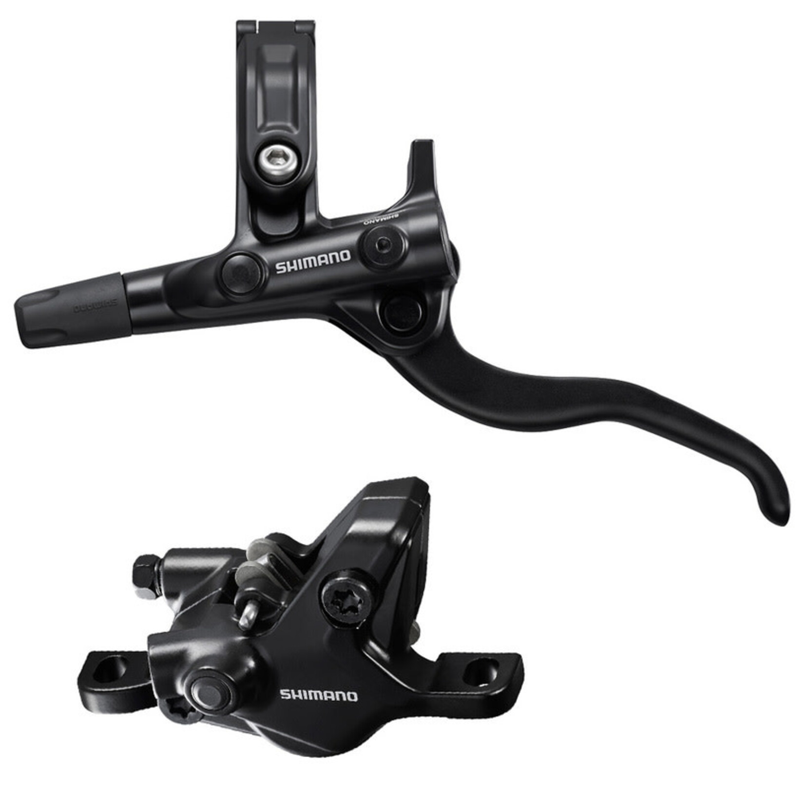 Shimano DISC BRAKE ASSEMBLED SET/J-KIT, BL-M4100(L), BR-MT410(F), BLACK, W/O ADAPTER, RESIN PAD (W/O FIN), 1000MM HOSE (SM-BH59-SS BLACK), W/CONNECTER INSERT
