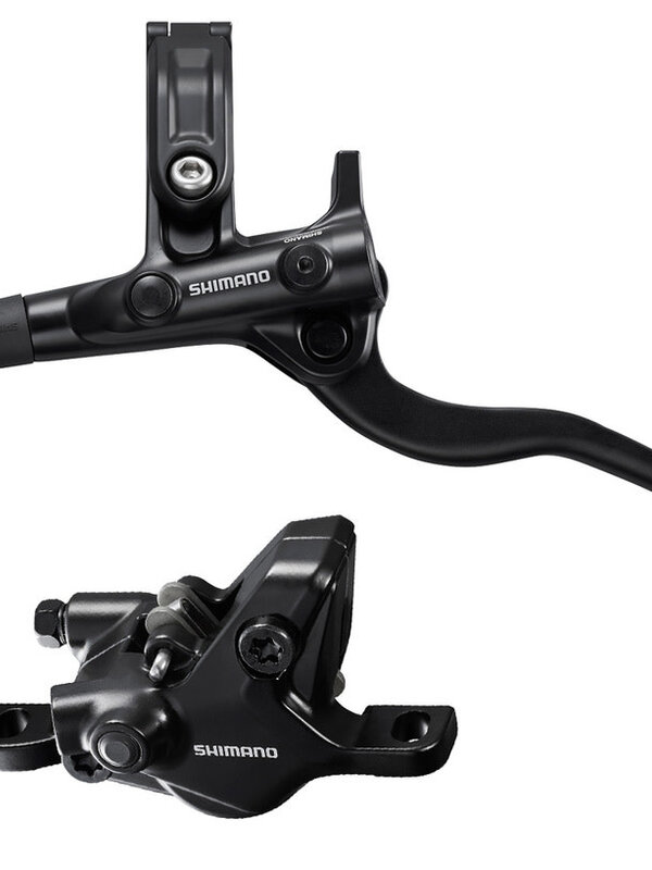 Shimano DISC BRAKE ASSEMBLED SET/J-KIT, BL-M4100(L), BR-MT410(F), BLACK, W/O ADAPTER, RESIN PAD (W/O FIN), 1000MM HOSE (SM-BH59-SS BLACK), W/CONNECTER INSERT