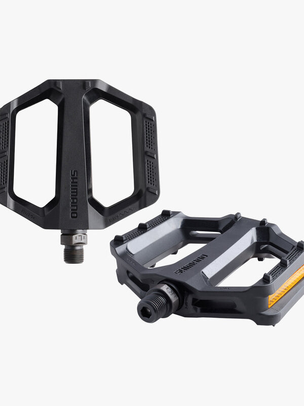 Shimano PEDAL, PD-EF102, FLAT, W/REFLECTOR, BLACK