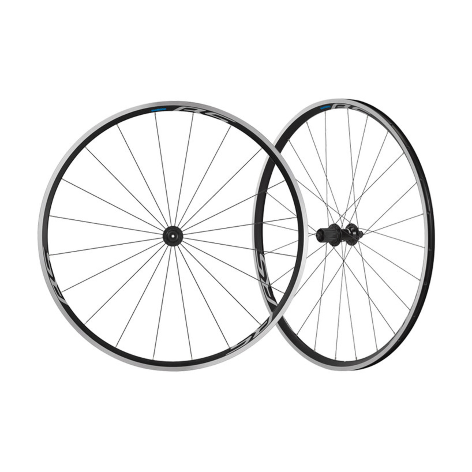 Shimano WHEEL, WH-RS100, FRONT, 20H, OLD:100MM, QR, CLINCHER, BLACK, W/RIM TAPE