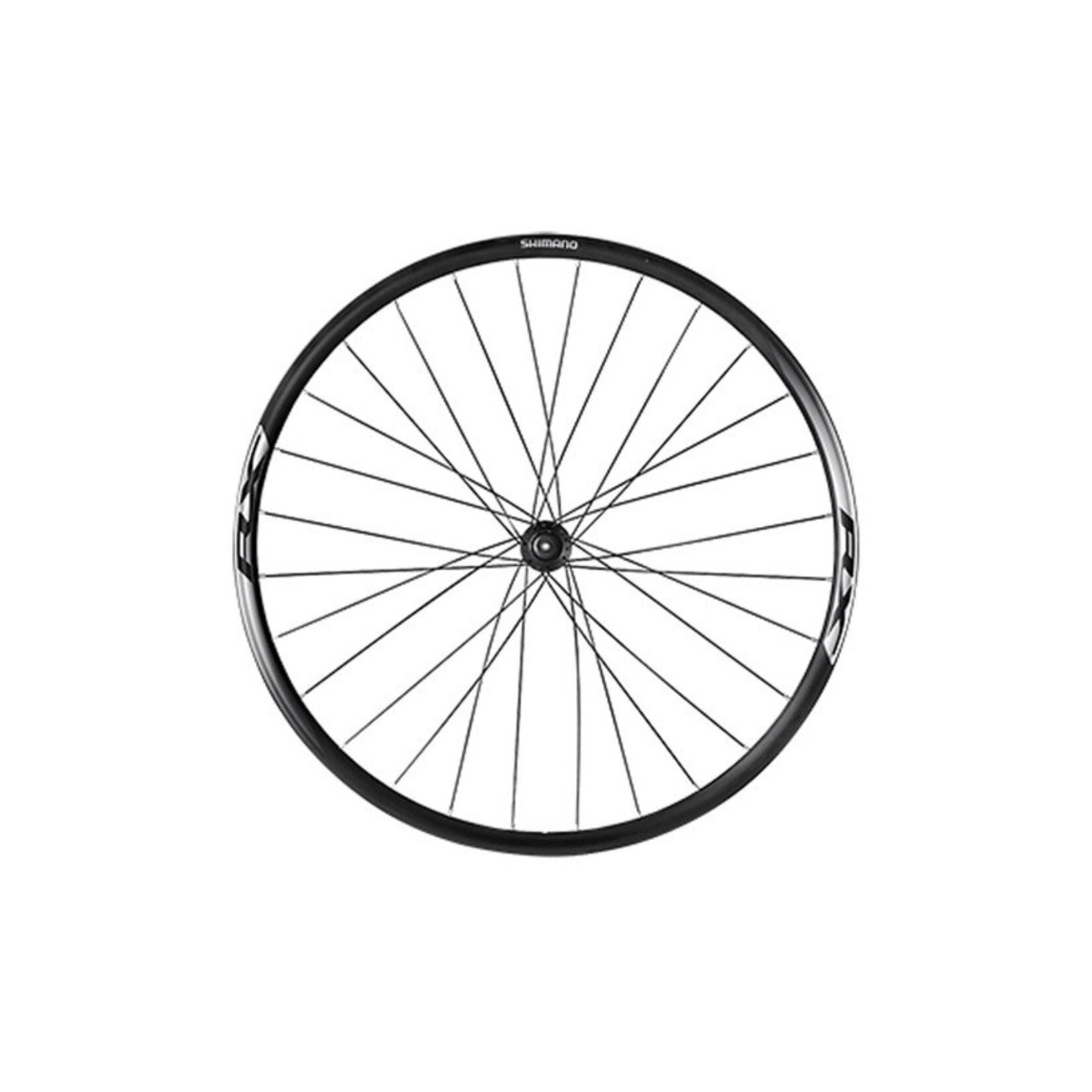Shimano WHEEL,WH-RX010,F:28H/R:28H, BLACK, FOR 10-11SPD, CL DISC, RIM(W/TAPE) CLINCHER 622-17C, R-QR:173MM,135MM OLD, W/O BAG