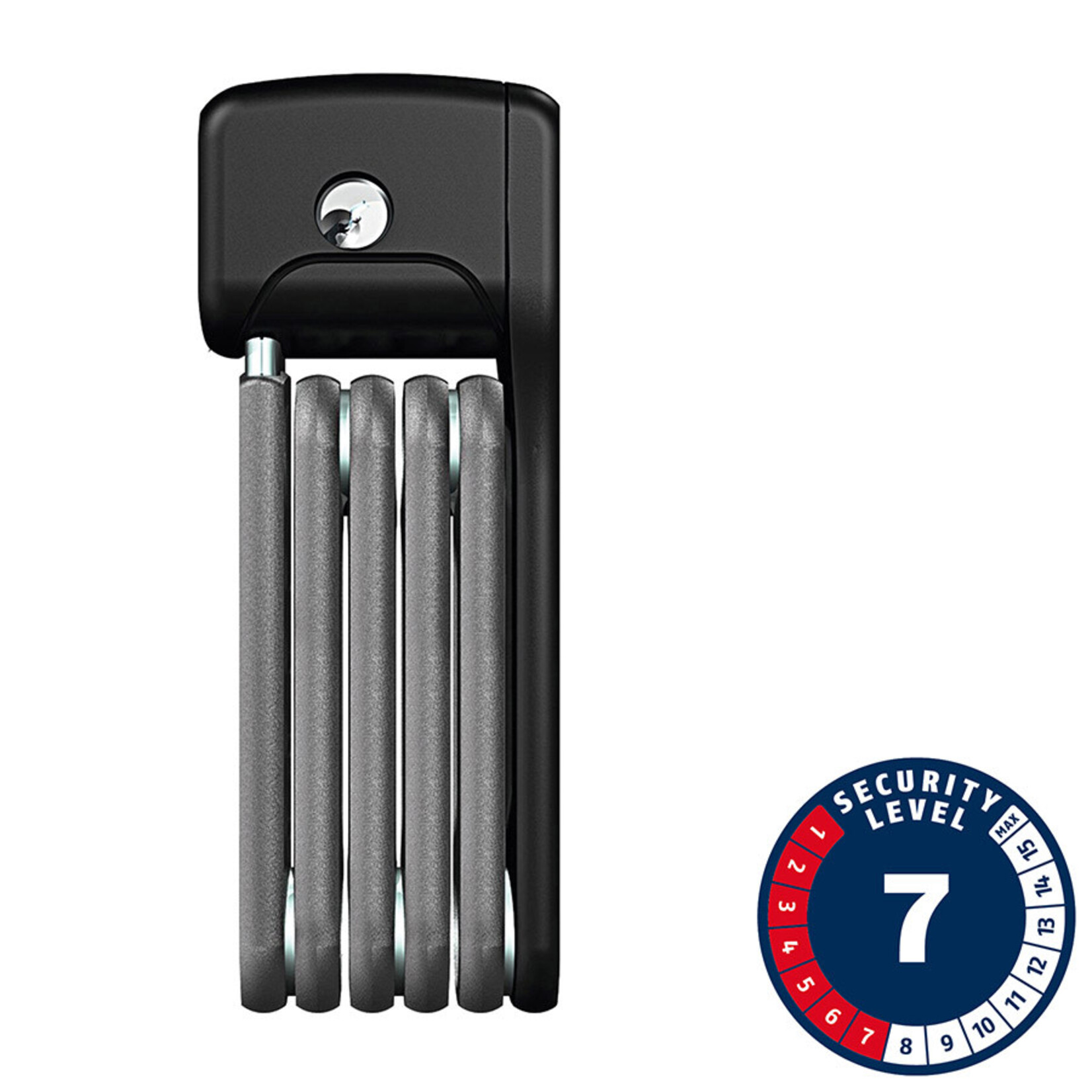 Abus Bordo Lite Mini 6055, Foldable lock, Key, 5mm, 60cm, 2', Black