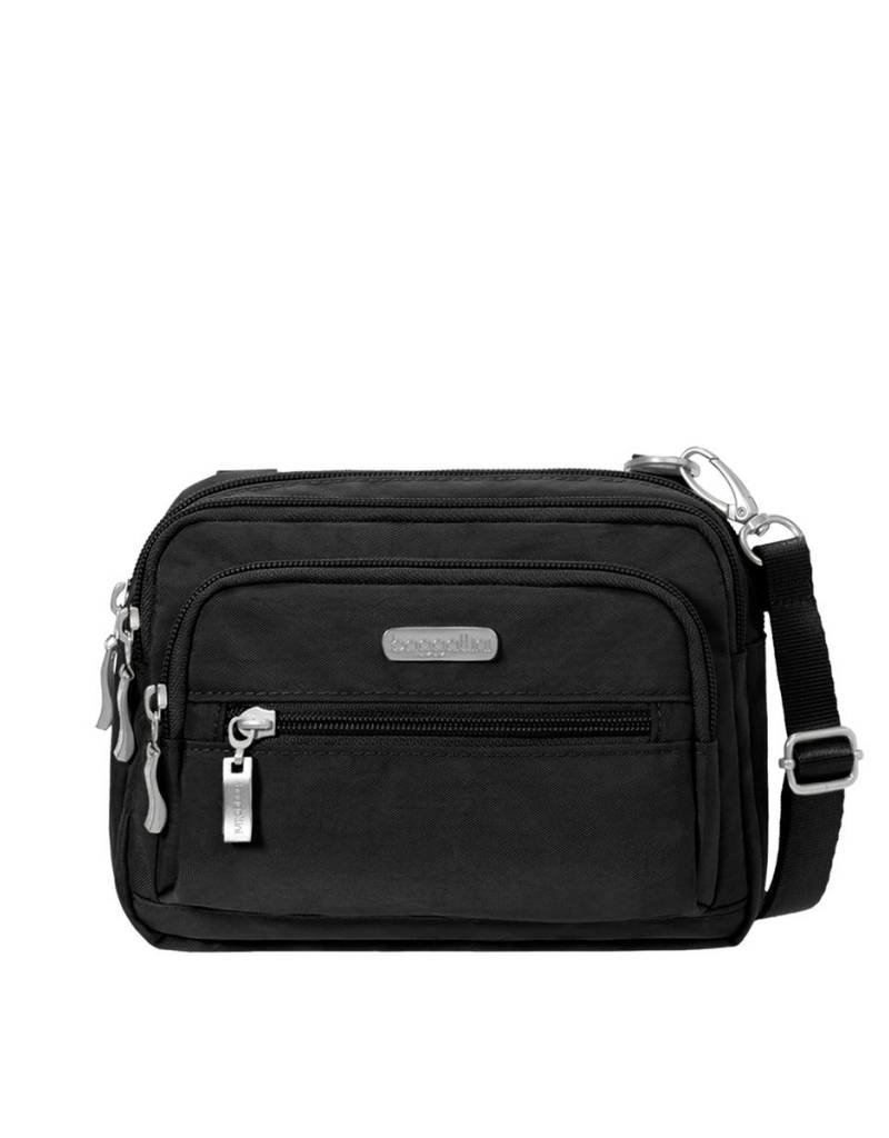 Baggallini Trz419 Black Triple Zip Bagg