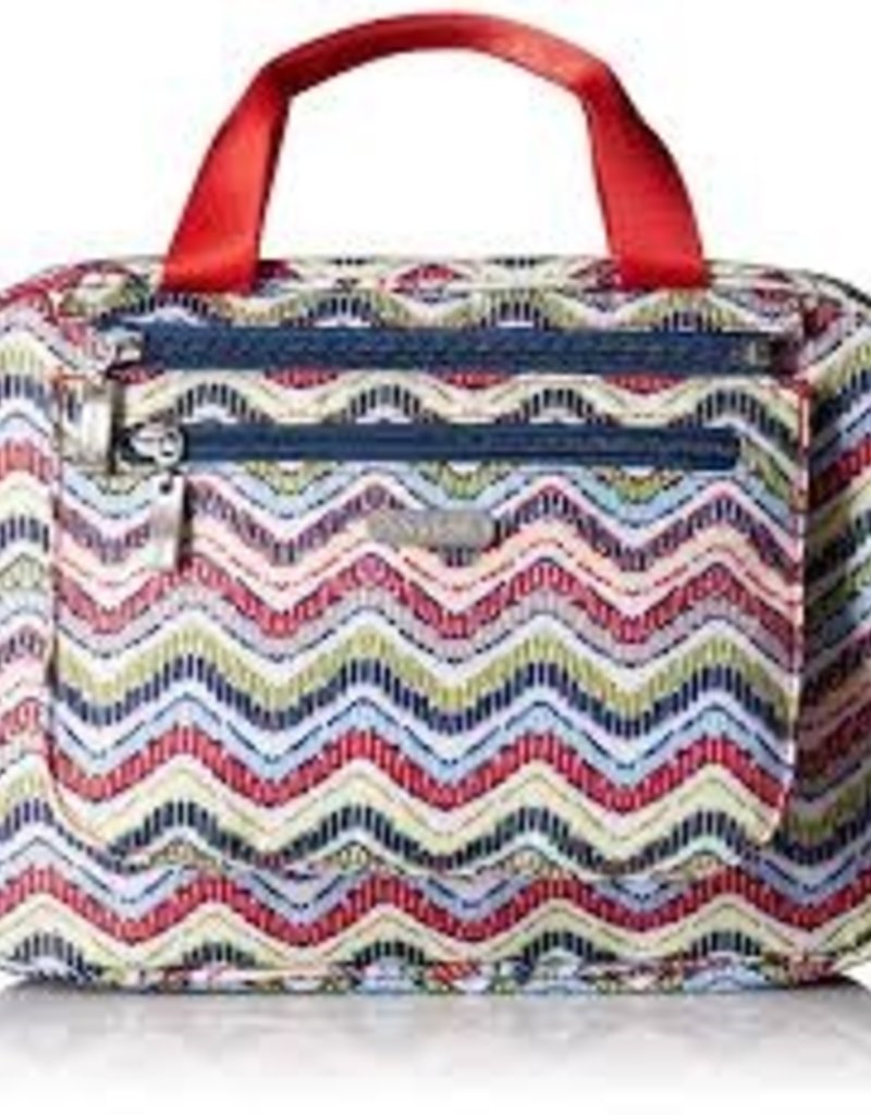 Trc107 Wave Print Cosmetic Bag Capital City Luggage Trc107 Wave Print Cosmetic Bag