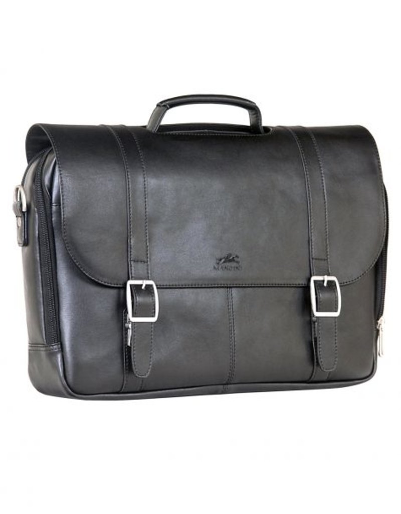 mens black messenger bag