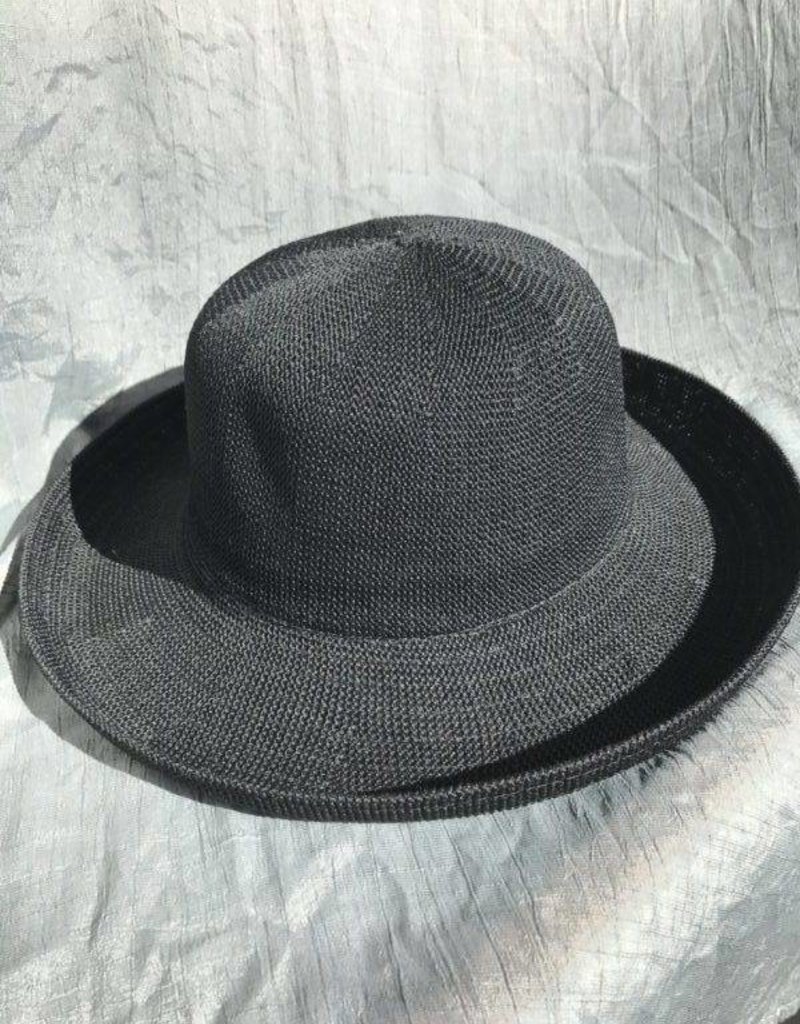 ladies black bowler hat