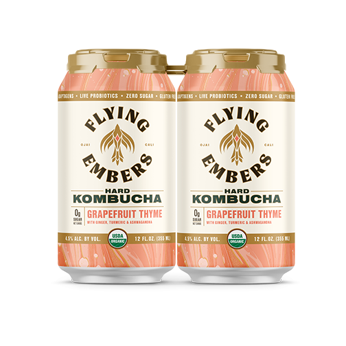 FLYING EMBERS GRAPEFRUIT THYME HARD KOMBUCHA 4 PK CANS Edina, MN