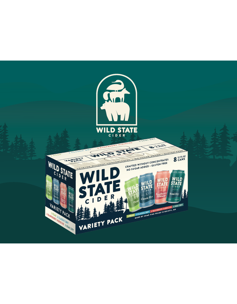 Wild State Ciders WILD STATE CIDER VARIETY 8 PK CANS Edina, MN