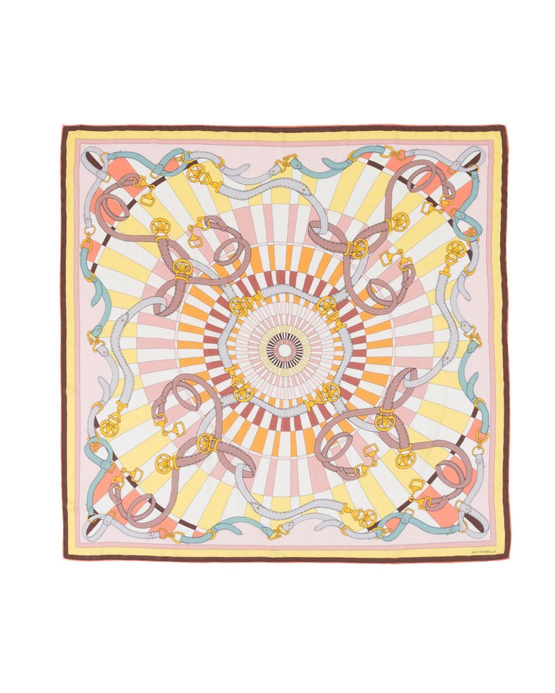 CASHMERE PRINTED SCARF: FIRENZE : MELON