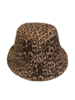 PRINTED BUCKET HAT:  LEO: BEIGE
