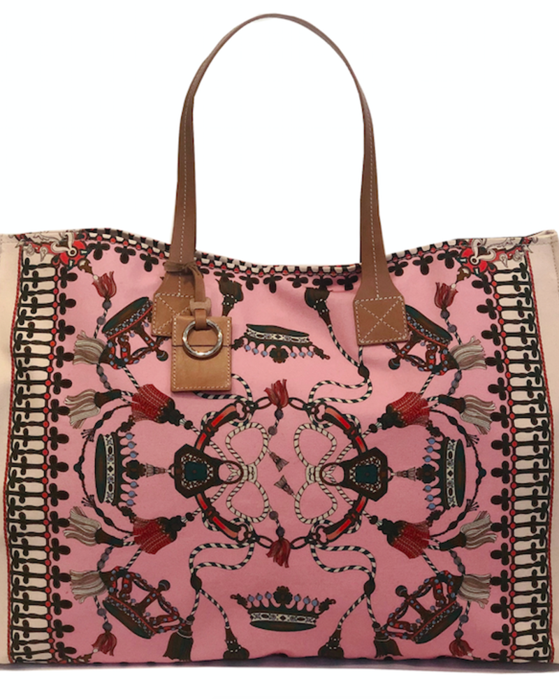 pink beach bag