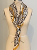 DOUBLE SILK SCARF: BEIGE