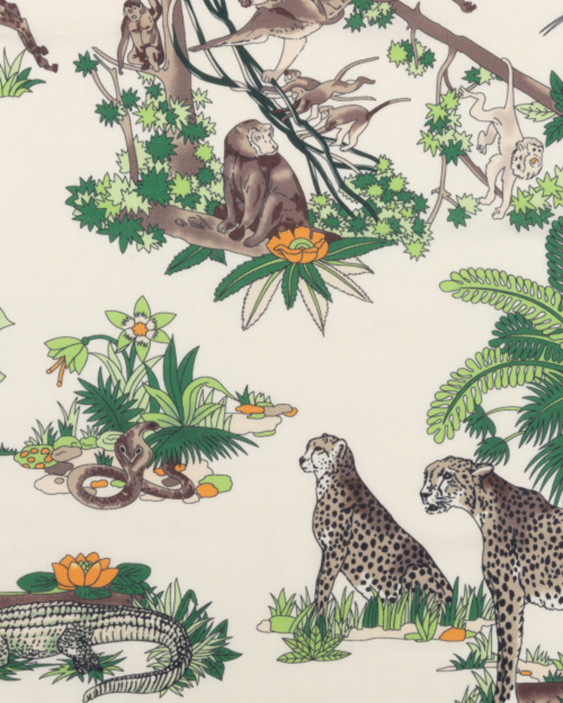 PRINTED CASHMERE SCARF: GIRAFFE: MINT