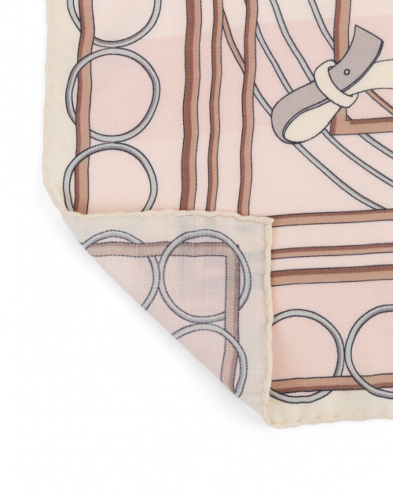CASHMERE PRINTED SCARF: VENEZIA: PINK