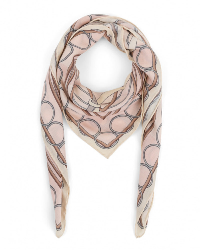CASHMERE PRINTED SCARF: VENEZIA: PINK