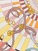CASHMERE PRINTED SCARF: FIRENZE : MELON