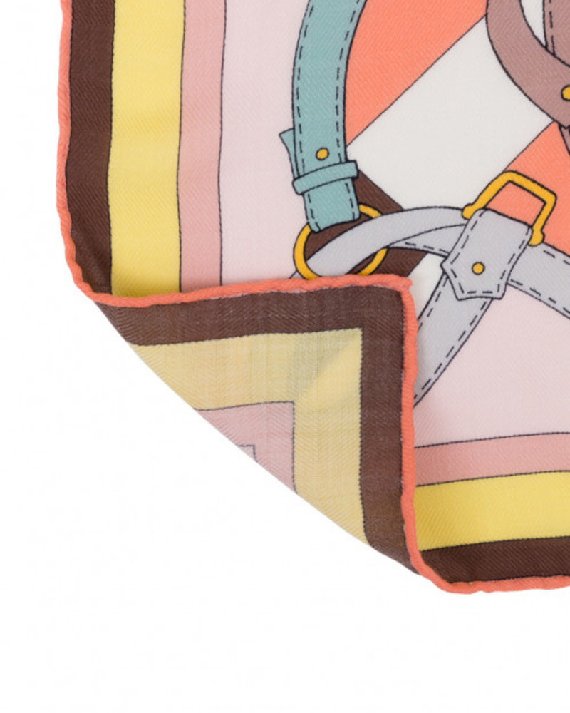 CASHMERE PRINTED SCARF: FIRENZE : MELON