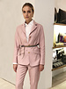 WOOL-SILK-LINEN JACKET: PINK