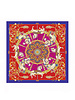 PRINTED CASHMERE SCARF: TOY HORSES: RED