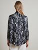 SILK PRINTED SHIRT: BIRD-BLACK