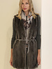 LONG MINK VEST WITH CASHMERE KNIT BACK: ANTHRACITE