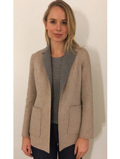CASHMERE DOUBLE FACE REVERSIBLE JACKET