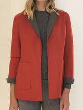 CASHMERE DOUBLE FACE REVERSIBLE JACKET