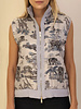 CASHMERE-SILK REVERSIBLE VEST: LIGHT BLUE-SAFARI SAPPHIRE