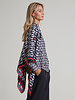 SILK PRINTED SHIRT: BASSETS: MIDNIGHT BLUE