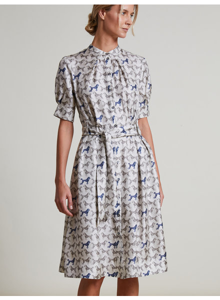 SILK PRINTED DRESS