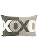 XOXO PILLOW: 16" X 24": PEARL-IVORY