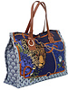 PRINTED SMALL BAG: LEOPARD: NAVY