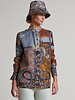 SILK PRINTED BUTTON DOWN SHIRT: LEOPARD: BROWN