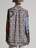 SILK PRINTED BUTTON DOWN SHIRT: LEOPARD: BROWN