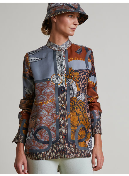 SILK PRINTED SHIRT