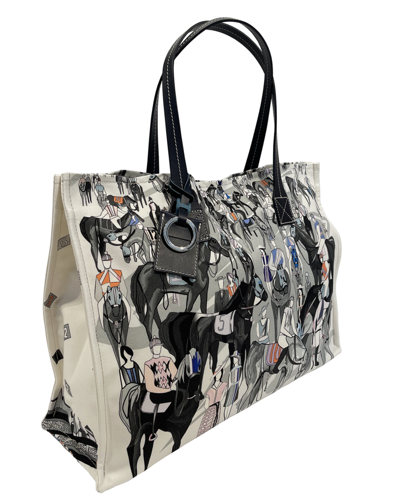 PRINTED SMALL BAG: AFTER THE RACE: BLUE