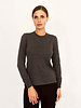 SUPERFINE LIGHT WEIGHT CREW SWEATER: ANTHRACITE
