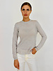 SUPERFINE LIGHT WEIGHT CREW SWEATER: PEARL