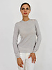 SUPERFINE LIGHT WEIGHT CREW SWEATER: PEARL