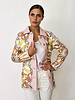 SILK PRINTED QUILTED JACKET: FIRENZE MELON