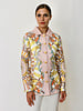 SILK PRINTED QUILTED JACKET: FIRENZE MELON