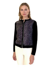 KNITTED CARDIGAN W/ SILK: LEO