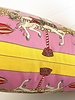 SILK PRINTED SCARF ON BOTH SIDE: 24" X 24": TOY HORSES-CANDY