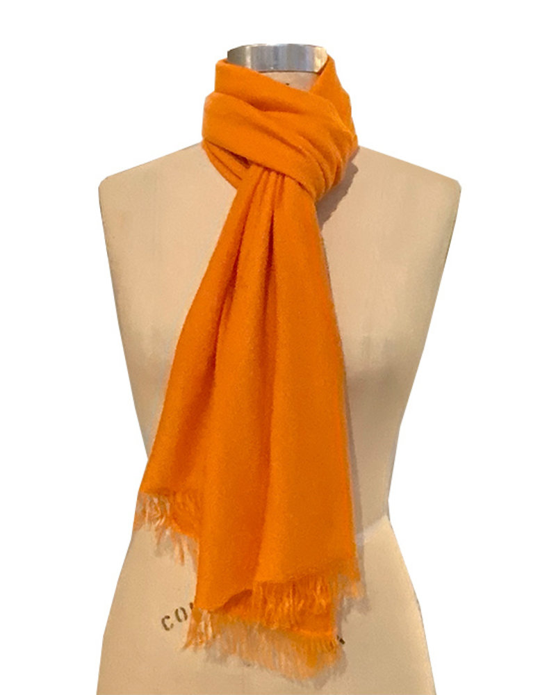 SUPERFINE CASHMERE SCARF: MANDARIN