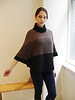 PONCHO: BLACK-CHOCOLATE