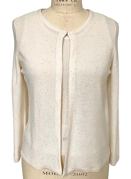 CASHMERE SILK TWINSET with Sequin