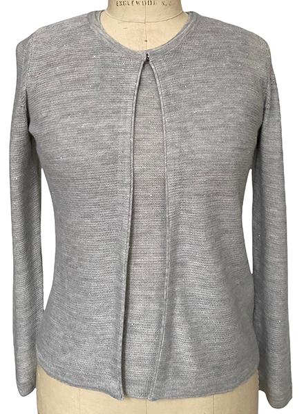 CASHMERE SILK TWINSET with Sequin